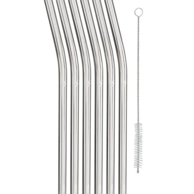 Bar- & Weinzubehör | WMF Baric Trinkhalme aus Glas, 22 cm, 6 Stück