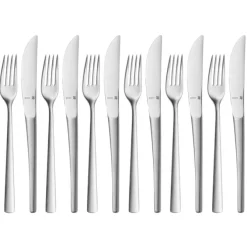 Essbestecke | WMF Corvo Dessertbesteck-Set, 12-teilig, Cromargan protect®