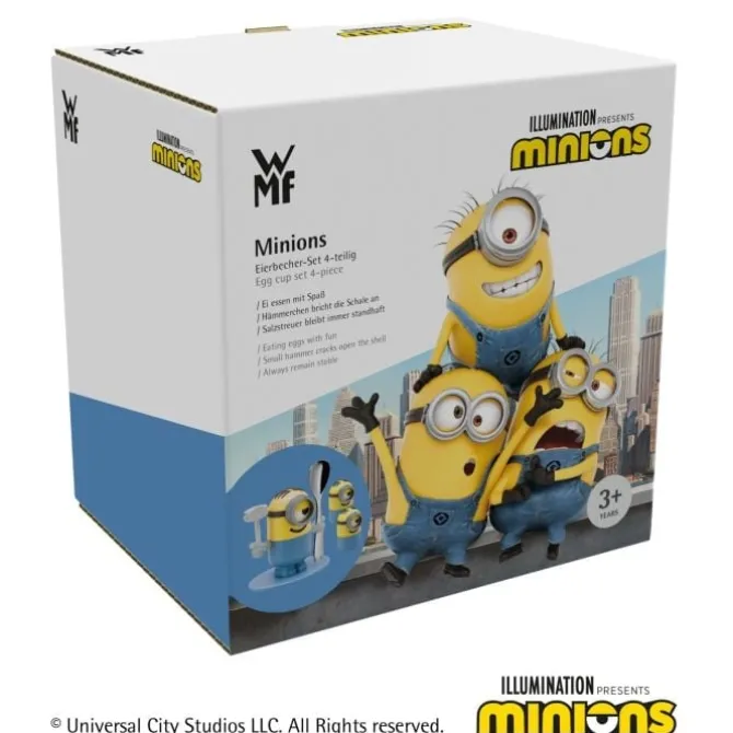 Geschirr & Accessoires | WMF Eierbecher-Set Minions® mit Salzstreuern und Löffel, 4-teilig
