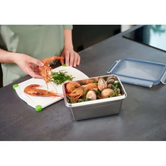 Vorratsdosen | WMF EMSA CLIP & CLOSE Edelstahl Frischhaltedose 2,0 l N11506