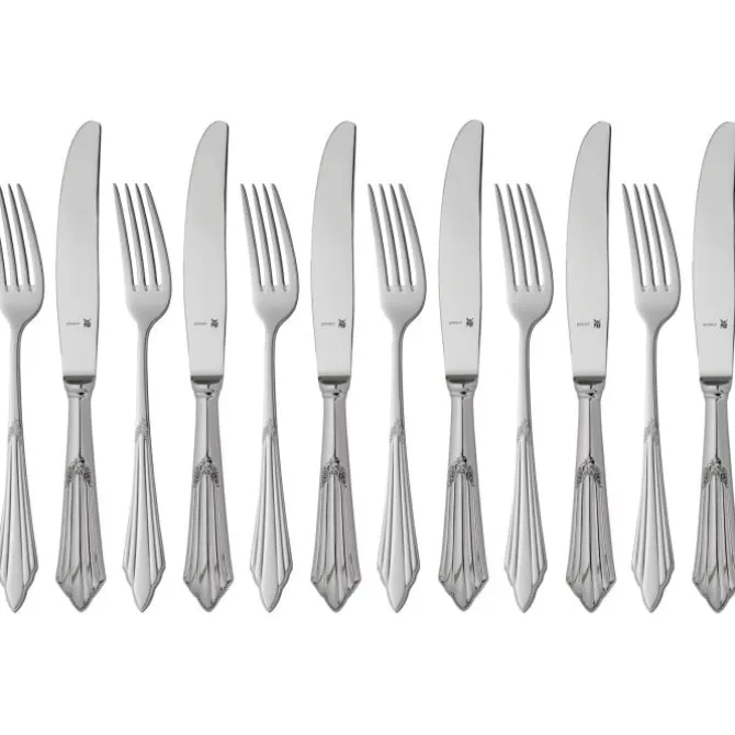 Essbestecke | WMF Fächer Dessertbesteck-Set, 12-teilig, Cromargan protect®