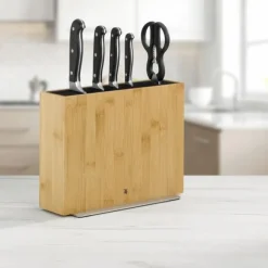 Messer-zubehör | WMF FlexTec Messerblock kompakt, Bambus, unbestückt