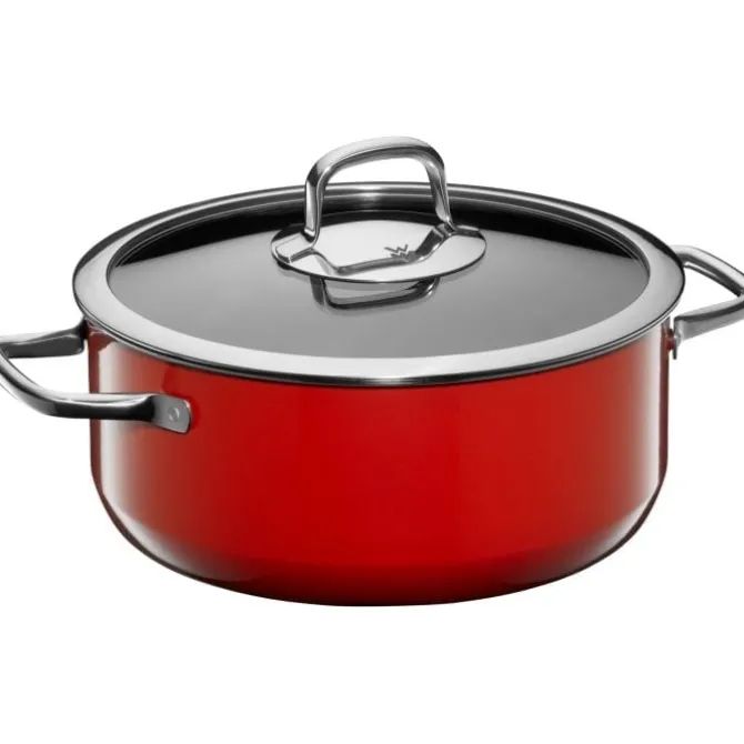 Töpfe | WMF Fusiontec Compact Bratentopf mit Glasdeckel, 24 cm, Red