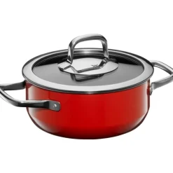 Töpfe | WMF Fusiontec Compact Bratentopf mit Glasdeckel, 18 cm, Red