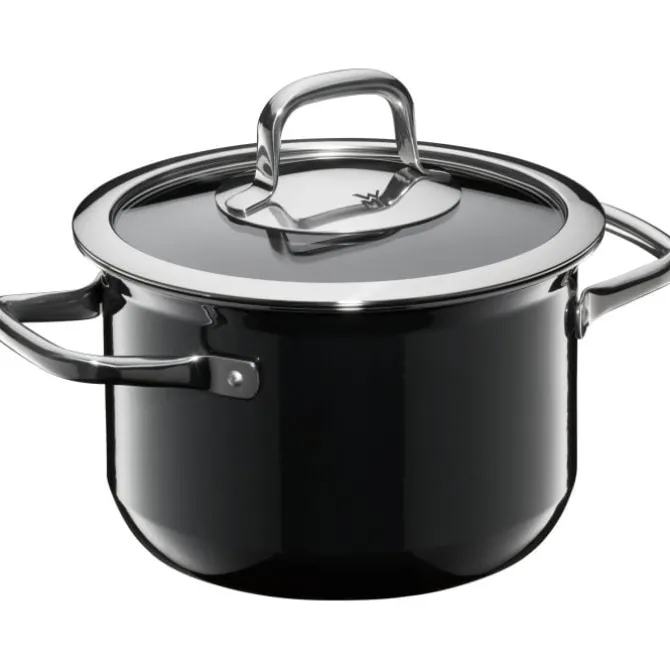 Töpfe | WMF Fusiontec Compact Kochtopf mit Glasdeckel, 18 cm, Black
