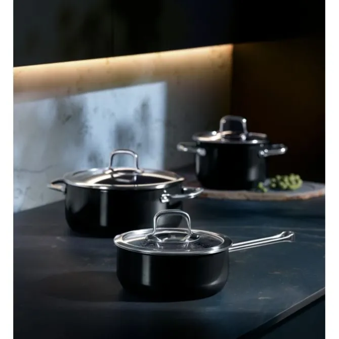 Töpfe | WMF Fusiontec Compact Kochtopf mit Glasdeckel, 24 cm, Black