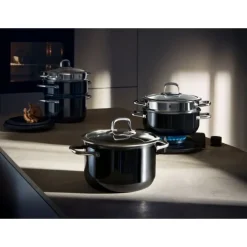Töpfe | WMF Fusiontec Compact Topf-Set, 3-teilig, Black