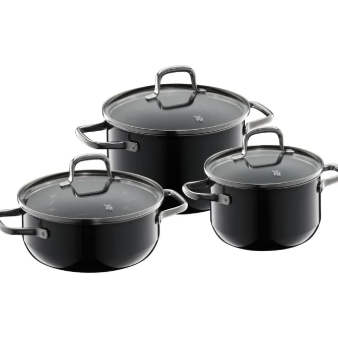Töpfe | WMF Fusiontec Essential Topf-Set, 3-teilig, Black