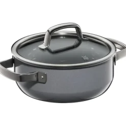 Töpfe | WMF Fusiontec Mineral Bratentopf mit Glasdeckel, 20 cm, Platinum