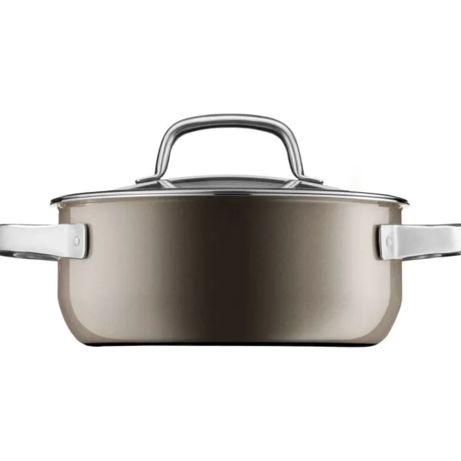 Töpfe | WMF Fusiontec Mineral Bratentopf mit Glasdeckel, 20 cm, Dark Brass