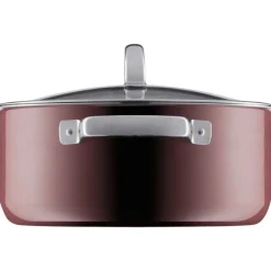Töpfe | WMF Fusiontec Mineral Bratentopf mit Glasdeckel, 24 cm, Rose Quartz