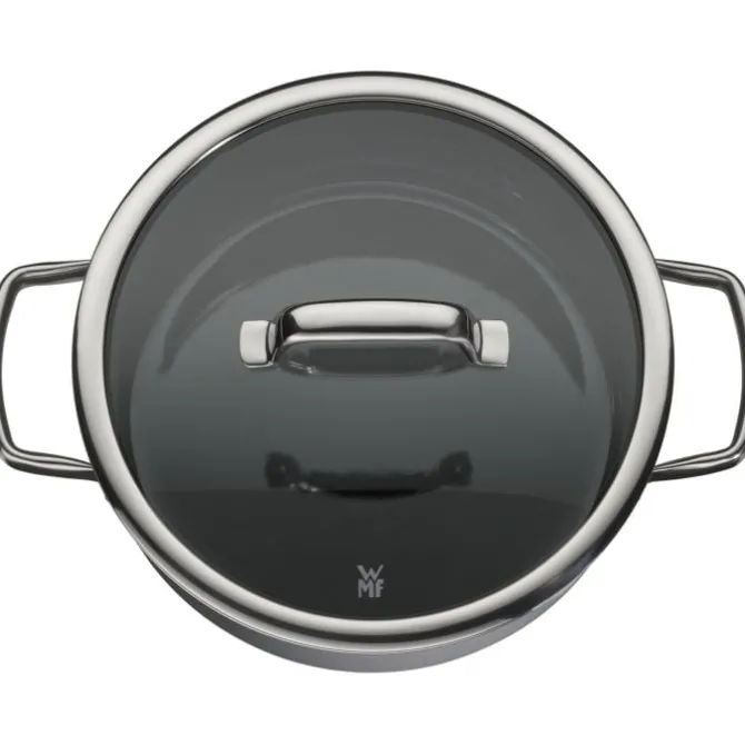 Töpfe | WMF Fusiontec Mineral Bratentopf mit Glasdeckel, 24 cm, Platinum