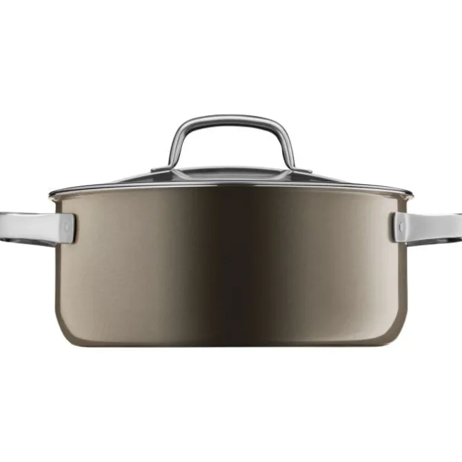Töpfe | WMF Fusiontec Mineral Bratentopf mit Glasdeckel, 24 cm, Dark Brass