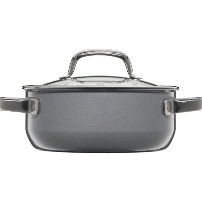 Töpfe | WMF Fusiontec Mineral Bratentopf mit Glasdeckel, 20 cm, Platinum