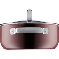 Töpfe | WMF Fusiontec Mineral Bratentopf mit Glasdeckel, 20 cm, Rose Quartz