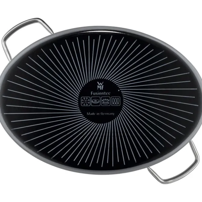 Töpfe | WMF Fusiontec Mineral Bräter mit Glasdeckel, oval, 36 cm, Platinum