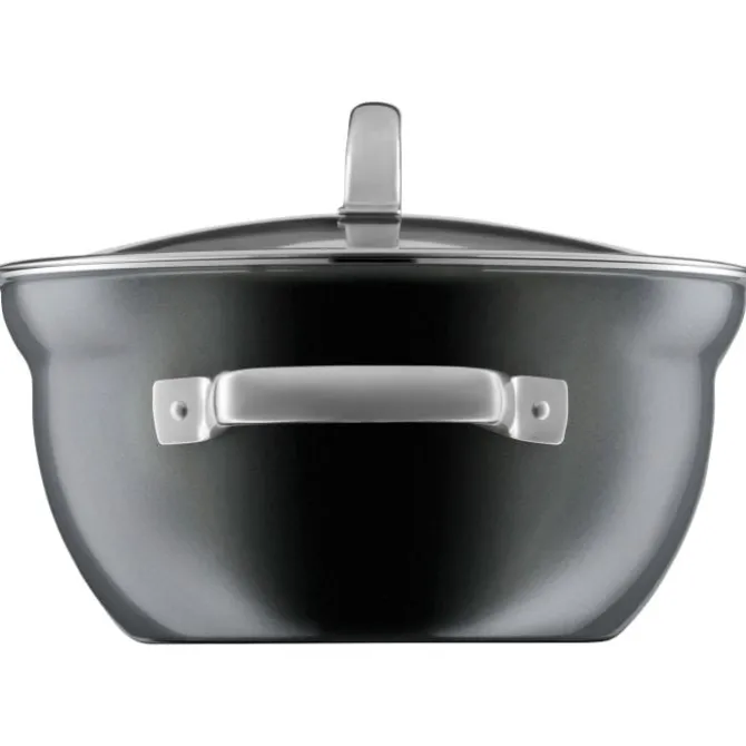 Töpfe | WMF Fusiontec Mineral Kochschüssel mit Glasdeckel, 24 cm, Platinum