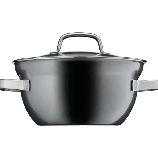 Töpfe | WMF Fusiontec Mineral Kochschüssel mit Glasdeckel, 20 cm, Platinum