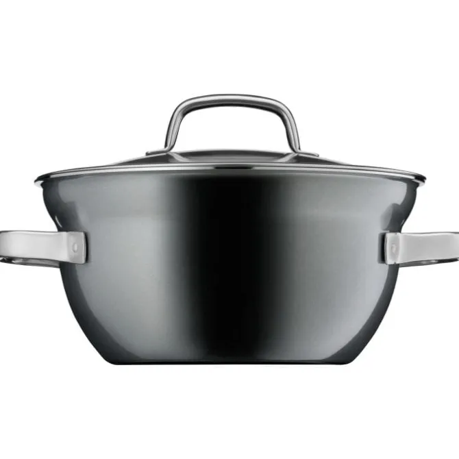 Töpfe | WMF Fusiontec Mineral Kochschüssel mit Glasdeckel, 24 cm, Platinum