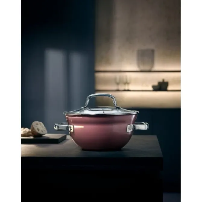 Töpfe | WMF Fusiontec Mineral Kochschüssel mit Glasdeckel, 20 cm, Rose Quartz