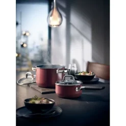 Töpfe | WMF Fusiontec Mineral Kochtopf mit Glasdeckel, 20 cm, Rose Quartz