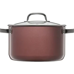 Töpfe | WMF Fusiontec Mineral Kochtopf mit Glasdeckel, 24 cm, Rose Quartz