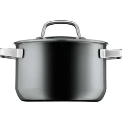 Töpfe | WMF Fusiontec Mineral Kochtopf mit Glasdeckel, 20 cm, Platinum