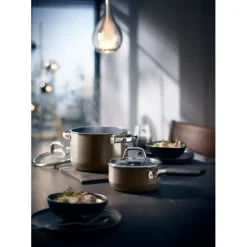 Töpfe | WMF Fusiontec Mineral Topf-Set, 4-teilig, Dark Brass