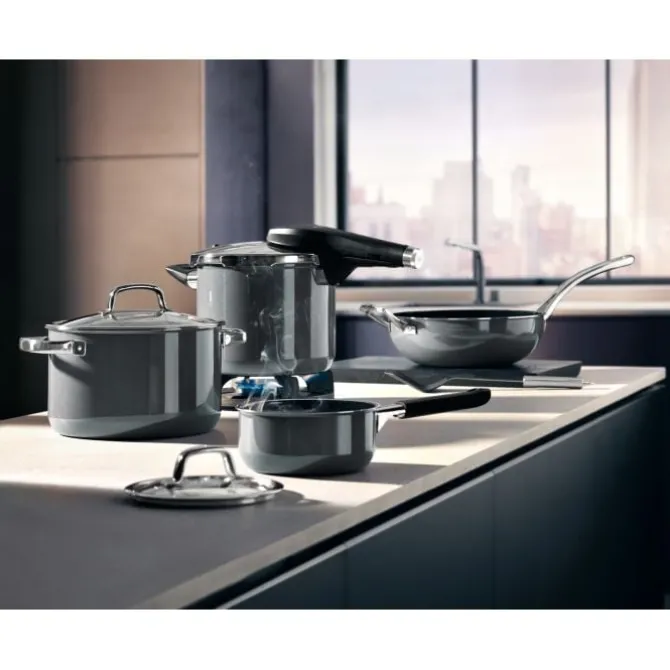 Pfannen | WMF Fusiontec Mineral Wok, 28 cm, Platinum