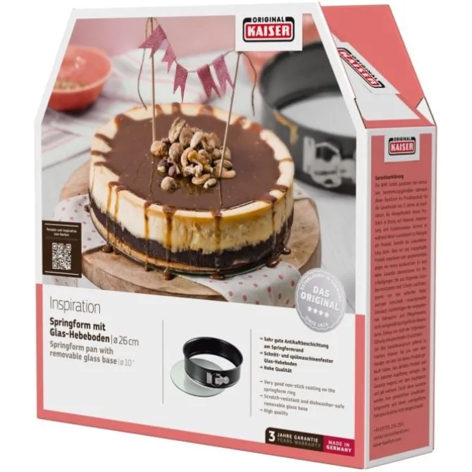 Backformen Und -bleche | WMF KAISER Inspiration Springform mit Glashebeboden, 26 cm
