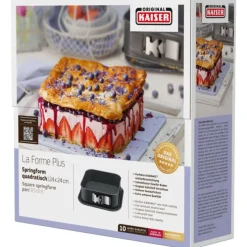 Backformen Und -bleche | WMF KAISER La Forme Plus Springform mit SafeClick, quadratisch, 24 x 24 cm
