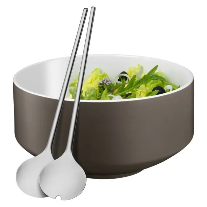 Servierbestecke | WMF Moto Salat-Set, 3-teilig, lavagrau