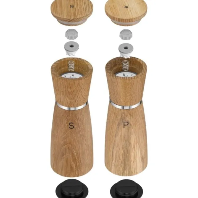 Würzen & Verfeinern | WMF Nature Salz-/Pfeffermühlen-Set, 2-teilig
