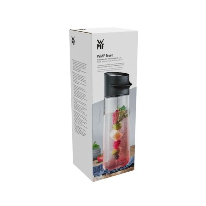 Gläser & Karaffen | WMF Nuro Wasserkaraffe mit Fruchtspieß, 1 l, schwarz