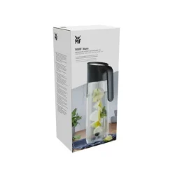 Gläser & Karaffen | WMF Nuro Wasserkaraffe mit Griff und Fruchtspieß, 1 l, schwarz