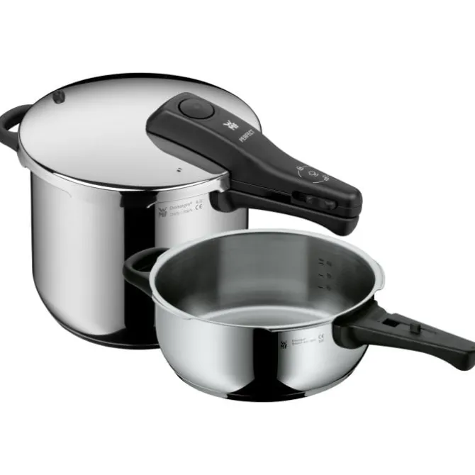 Schnellkochtöpfe | WMF Perfect One Pot Schnellkochtopf-Set, 22 cm, 6,5 und 3,0 Liter