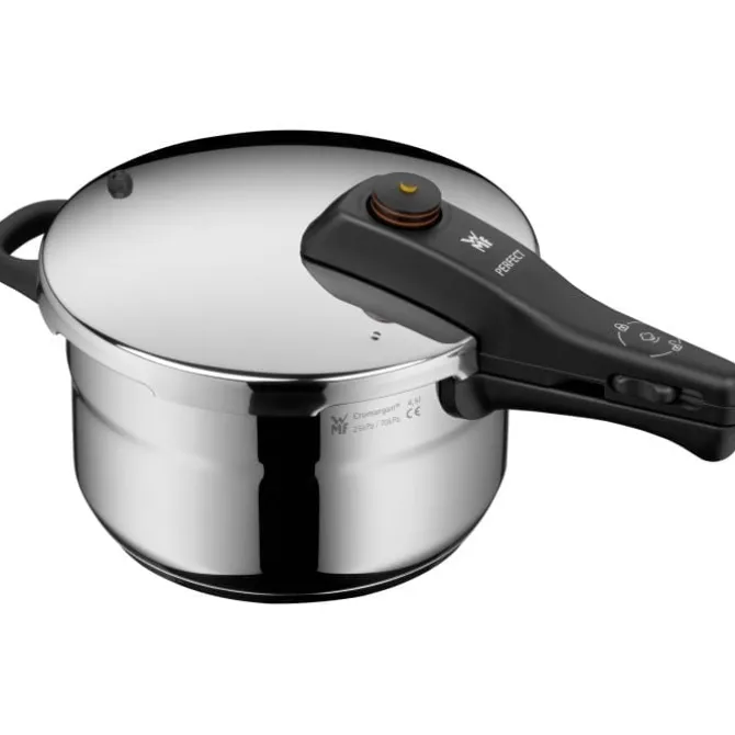 Schnellkochtöpfe | WMF Perfect One Pot Schnellkochtopf-Set mit Dampfgareinsatz, 22 cm, 4,5 und 3,0 Liter, stapelbar