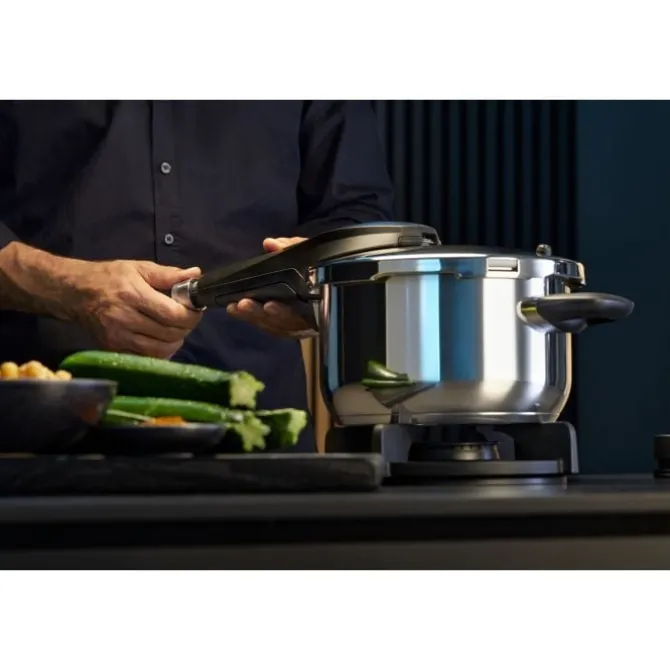 Schnellkochtöpfe | WMF Perfect Premium One Pot Schnellkochtopf-Set mit Dampfgareinsatz, 22 cm, 6,5 und 3,0 Liter