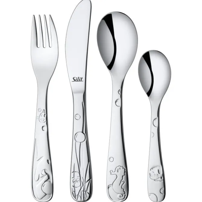 Essbestecke | WMF Silit Aquarama Kinderbesteck-Set, 4-teilig