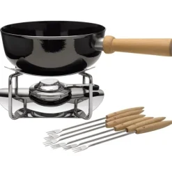 Gemeinsam Genießen | Spezialkochgeschirr | WMF Silit Käsefondue-Set, 9-teilig