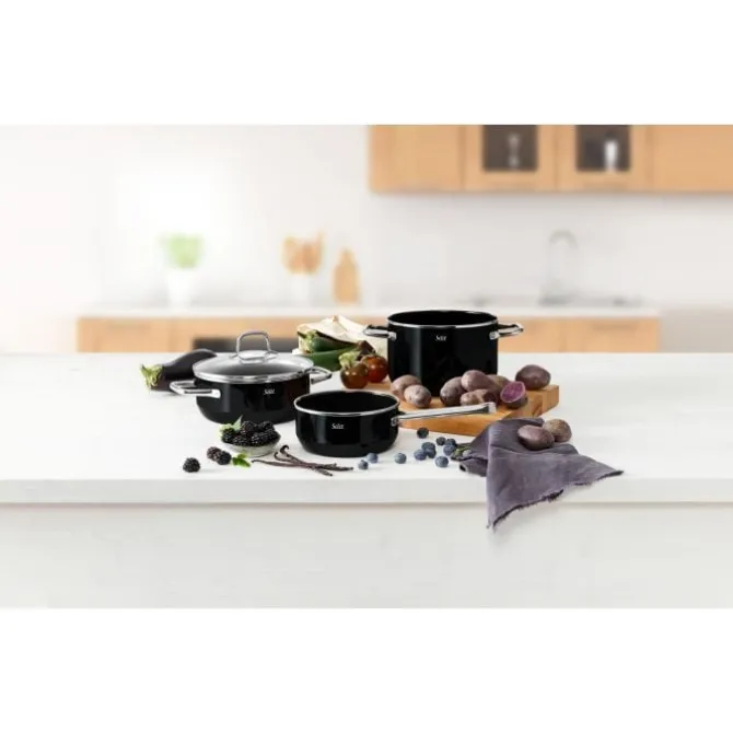 Töpfe | WMF Silit Silargan® Elegance Bratentopf mit Deckel, 16 cm, Black
