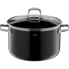 Töpfe | WMF Silit Silargan® Elegance Kochtopf mit Deckel, 24 cm, Black