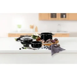 Töpfe | WMF Silit Silargan® Elegance Kochtopf mit Deckel, 24 cm, Black