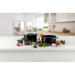 Töpfe | WMF Silit Silargan® Elegance Kochtopf mit Deckel, 24 cm, Black