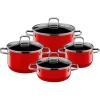Töpfe | WMF Silit Silargan® Elegance Topf-Set, 4-teilig, Red