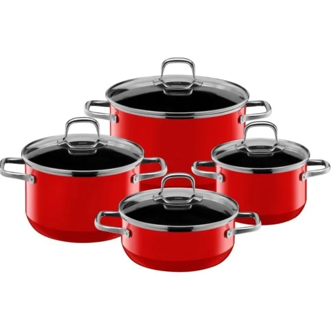 Töpfe | WMF Silit Silargan® Elegance Topf-Set, 4-teilig, Red