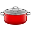 Töpfe | WMF Silit Silargan® Passion Bratentopf mit Deckel, 24 cm, Red