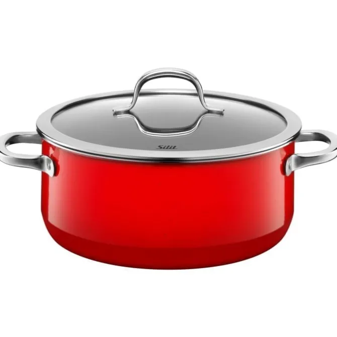 Töpfe | WMF Silit Silargan® Passion Bratentopf mit Deckel, 24 cm, Red