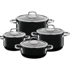 Töpfe | WMF Silit Silargan® Passion Topf-Set, 4-teilig, Black
