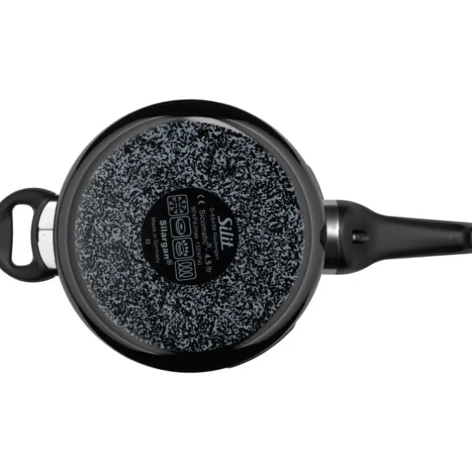 Schnellkochtöpfe | WMF Silit Silargan® Sicomatic t-Plus Schnellkochtopf, 22 cm, 4,5 l, Black